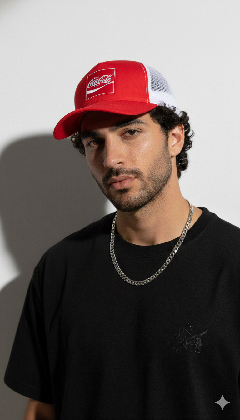 GORRA COCA-COLA ROJO-BLANCO/ LOGO COCA-COLA