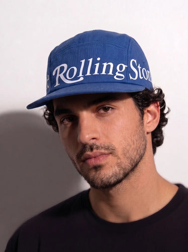 Gorra Rolling Stone Licencia Oficial Azul Unitalla Demi, Letras