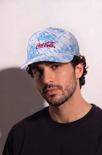 Gorra Coca-Cola Licencia Oficial Azul Unitalla Azul/ Verde Deslavado,