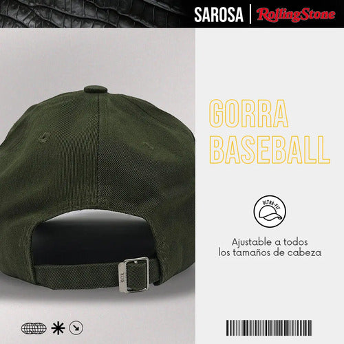 Gorra Baseball Rolling Stone Ajustable Unisex Sarosa
