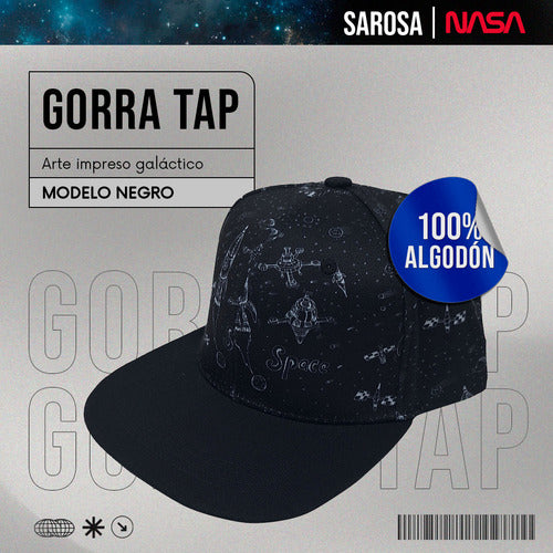 Gorra NASA Negro Niño