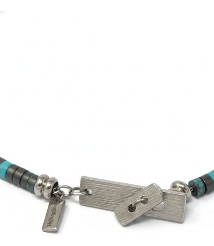 Pulsera Rolling Stone Licencia Oficial gris con azul 15 Cm Hombre