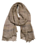 Bufanda Sarosa BEIGE Unitalla 100% Algodón Hombre Unisex Rayas