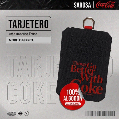 Cartera Coca-Cola Negro