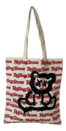 Tote bag Rolling Stone Beige