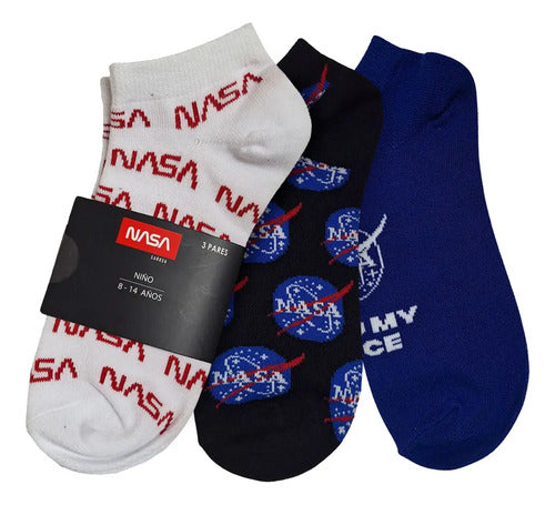 Set Calcetines Nasa Tines Estampados Pack X3 Mujer Hombre Variado Nasa Unitalla