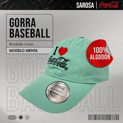Gorra Oficial Coca Cola Logo Bordado Unisex Gorra Baseball