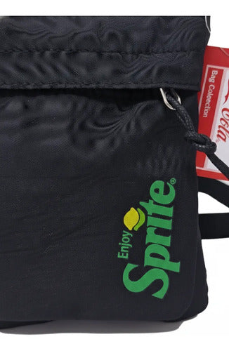 Bandolera Negra Bolsa Mensajera Oficial Coca-cola Negro Liso