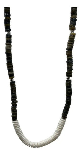 Collar Sarosa De Acero Inoxidable Lux De Moda Para Hombre Color Cuentas