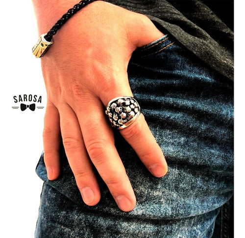 Anillo Sarosa Hombre Acero Inoxidable Alta Calidad