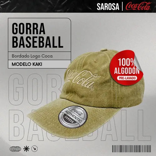 Gorra Beisbol Oficial Coca Cola Bordada Para Hombre Mujer