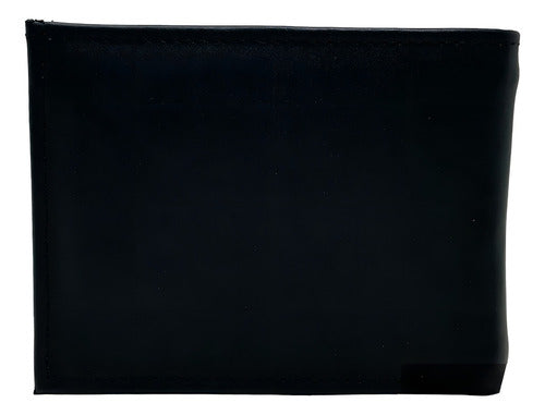 Billetera Sarosa Rolling Stone Piel Bovina Negra Hombre Elegante Negro