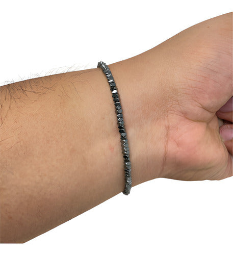 Pulsera Sarosa Ajustable Acero Inoxidable Gris Oscuro Modelo Pdlg210923