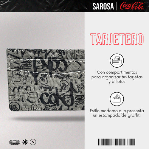Cartera Coca-Cola Gris
