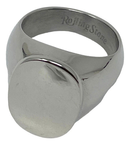 Anillo De Acero Inoxidable Rolling Stone Para Hombre Sarosa