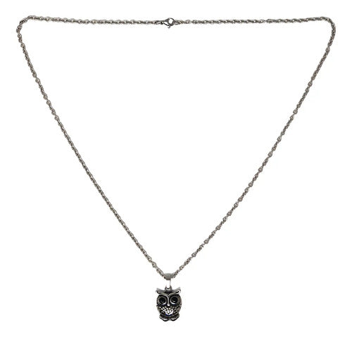 Collar Acero Inoxidable Rolling Stone Diseño Único Gris 50cm