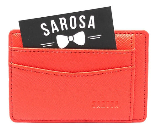 Tarjetero Texturizado De Vinipiel Para Hombre Sarosa Lux