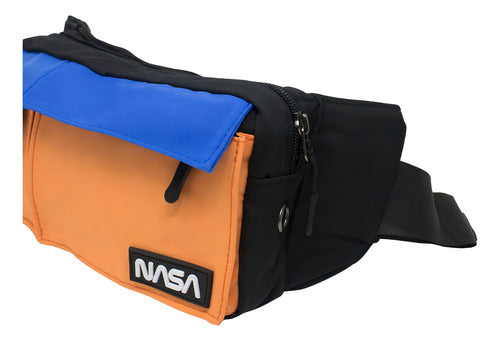 Cangurera Naranja Sarosa Nasa Hombre 5 Compartimentos Nylon Hebilla
