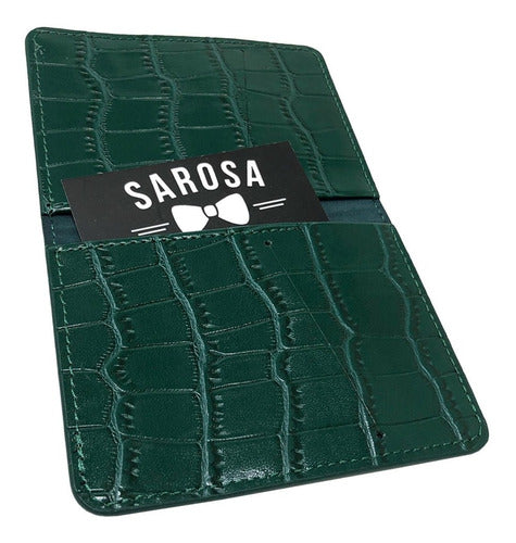 Cartera Sarosa Multicolor Tarjetero Hombre Vinipiel Animal Print