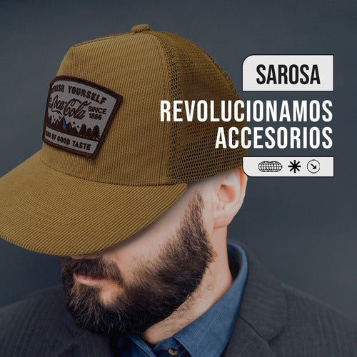 Gorra Coca-Cola Licencia Oficial Amarillo Unitalla Trucker Pana
