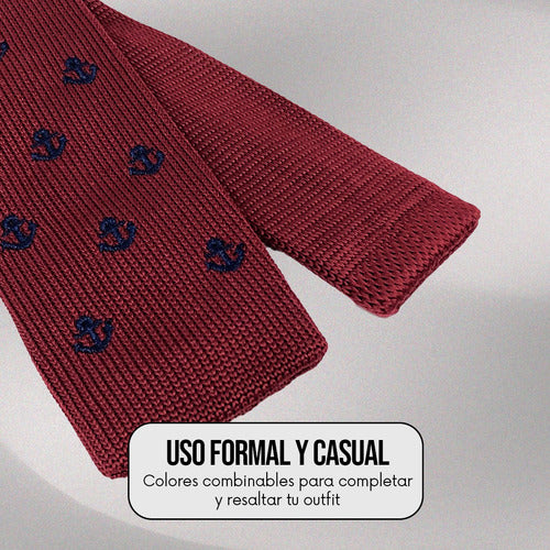 Corbata Vestir Tejida Moda Hombre Poliéster Premium Sarosa