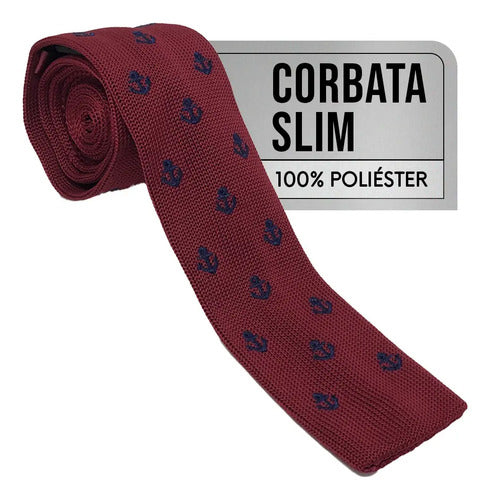 Corbata Vestir Tejida Moda Hombre Poliéster Premium Sarosa