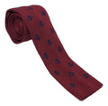 Corbata Sarosa VINO Tinto Tejida Vestir Moda Hombre Poliéster