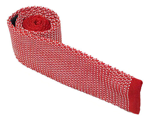 Corbata Sarosa ROJO 6cm Tejida Slim Roja Poliéster Premium Hombre