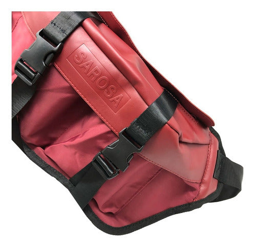 Cangurera Sarosa Rojo Pechera Riñonera Hombre Alta Calidad Color