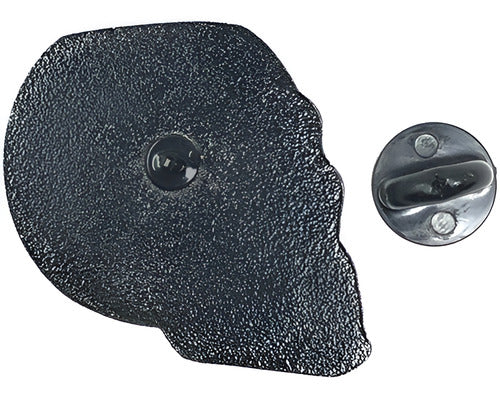 Pin Broche Acero Inoxidable Prendedor Para Hombre Sarosa Color Cráneo Pez