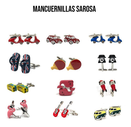 Pisacorbata Sarosa Pisa Corbatas Hombre Acero Inoxidable Moda