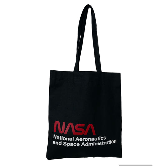 Bolsa Nasa Tote Bag Negro 100% Algodón